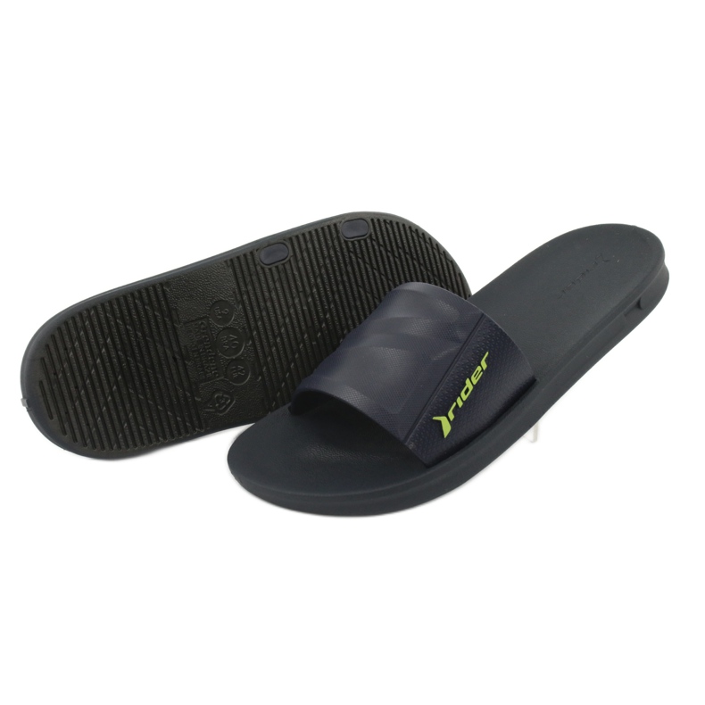 Zapatillas de piscina Rider 11578 azul marino verde 3