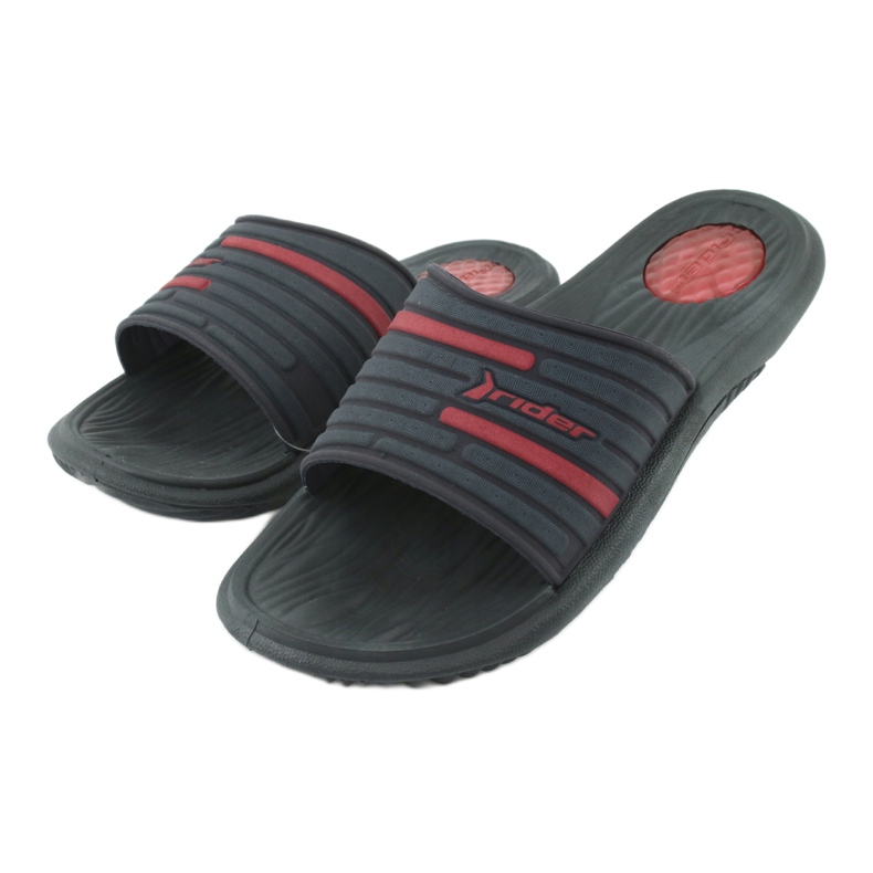 Zapatillas de piscina para hombre Rider 82735 azul marino / rojo 2