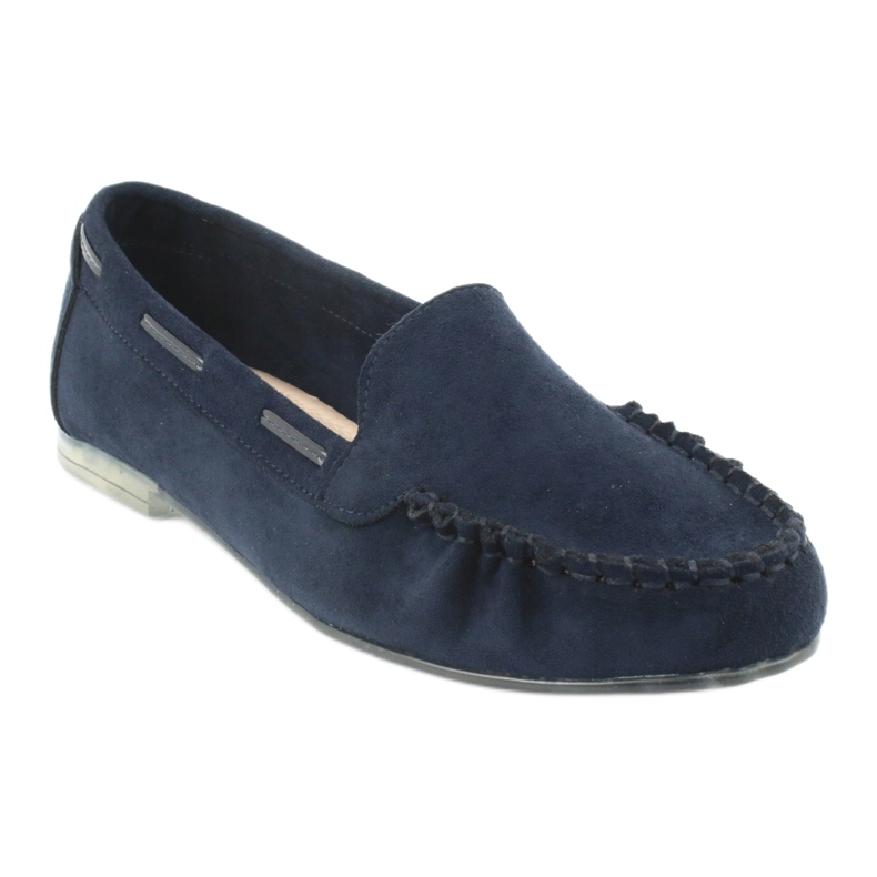 Mocasines mujer ante Sergio Leone 722 azul marino 1