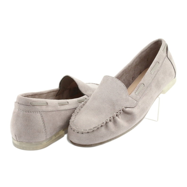 Mocasines de ante gris para mujer Sergio Leone 722 4
