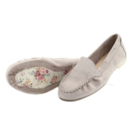 Mocasines de ante gris para mujer Sergio Leone 722 5