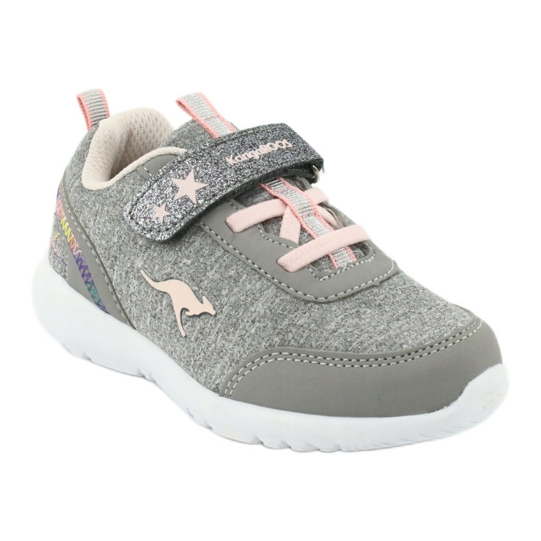 Kangaroos 02051 zapatos deportivos grises/rosados ​​para niños 1