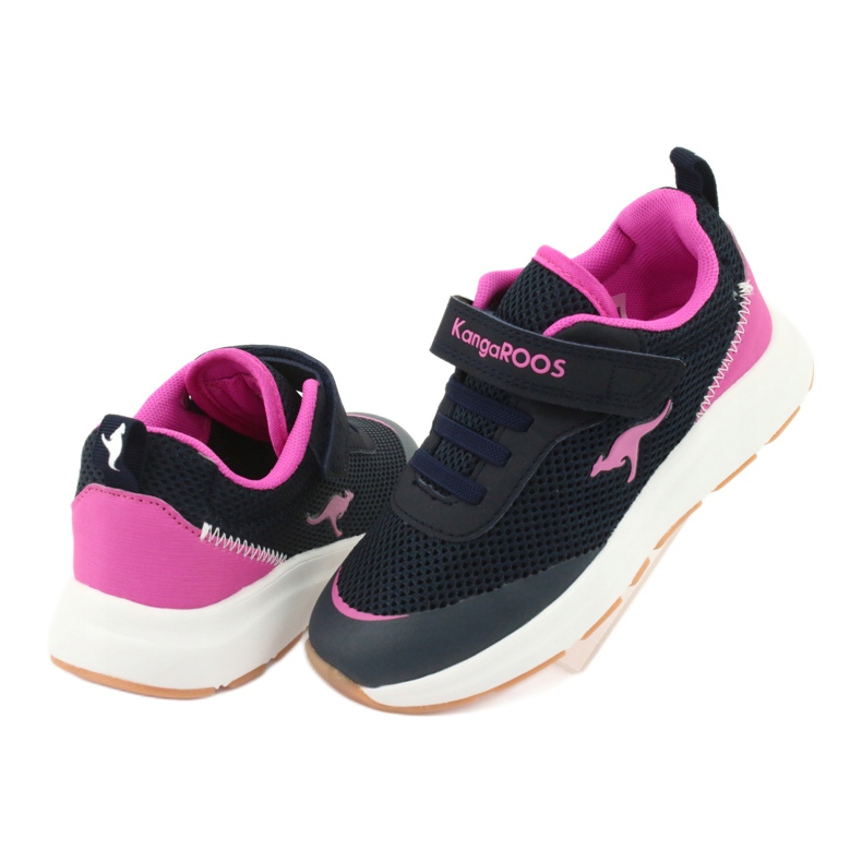 Kangaroos18507 Zapatos para niños de Sports Navy/Pink azul 4
