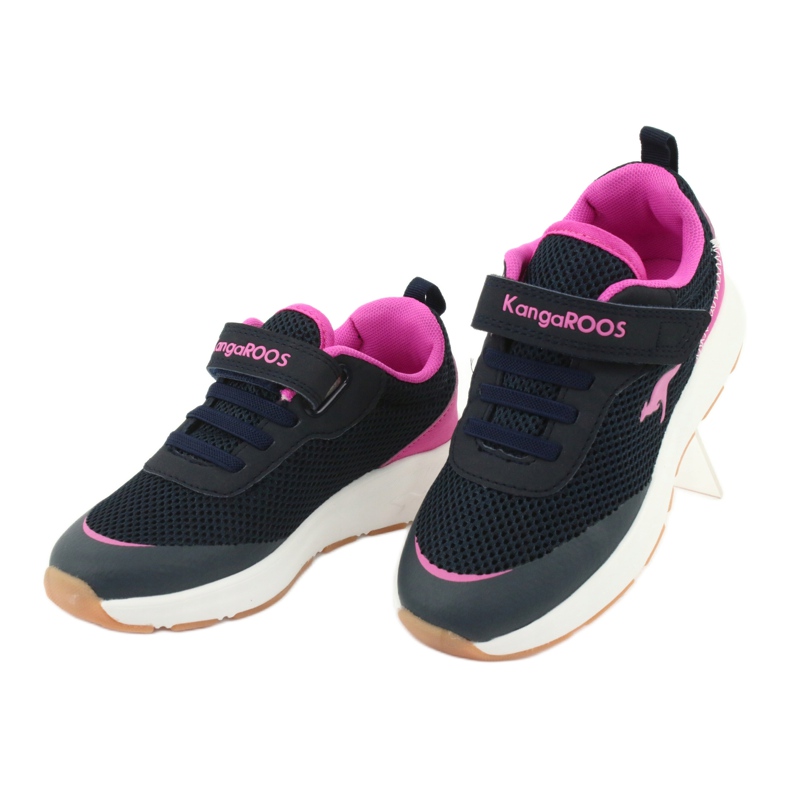 Kangaroos18507 Zapatos para niños de Sports Navy/Pink azul 3