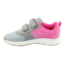 Zapatillas deportivas KangaROOS Velcro 18506 gris / rosa neón rosado 2
