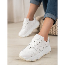 Bella Paris Zapatillas con cordones blanco 1