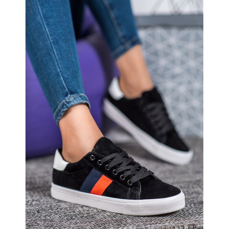 SDS Calzado deportivo con suela gruesa negro 1