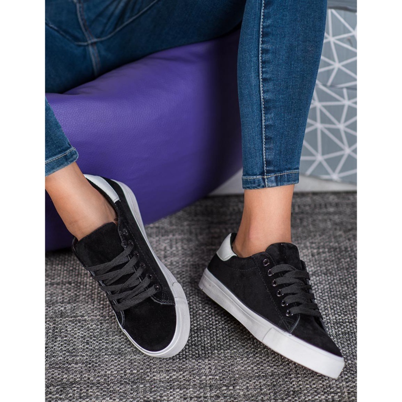 SDS Calzado deportivo con suela gruesa negro 2