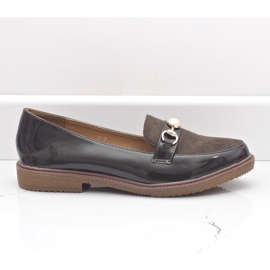 Mocasines verdes, zapatos de mujer W-7 5