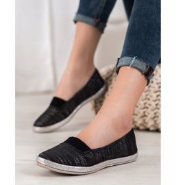 SHELOVET Zapatillas slip-on negro 1