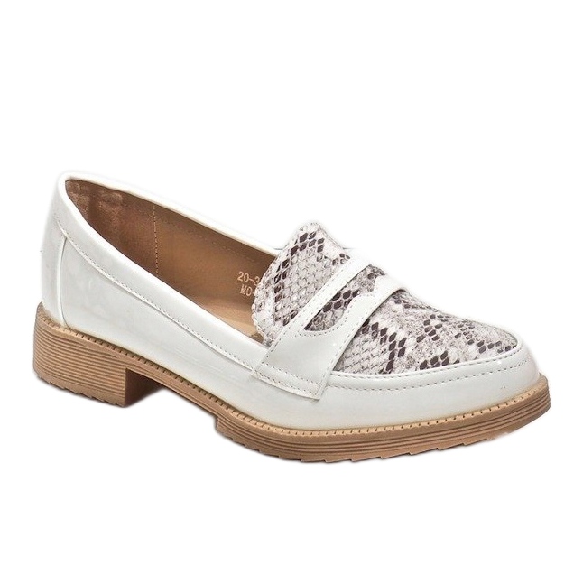 Mocasines bailarinas animal blanco 20-339MO 1