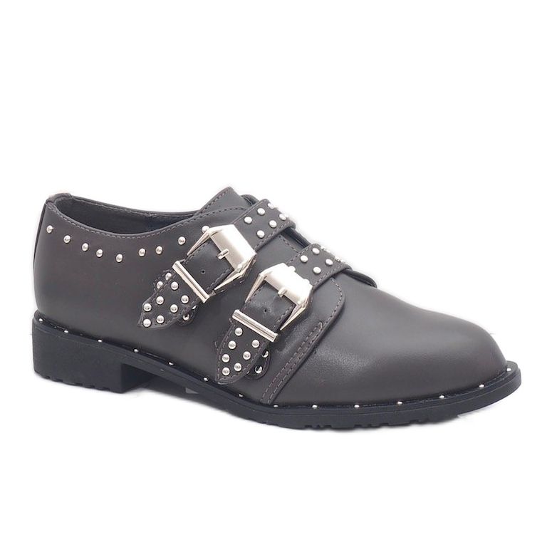 Zapatos grises con tachuelas L89-47 1