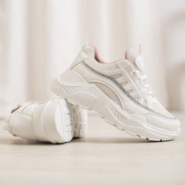 SHELOVET Zapatillas con estilo blanco 4
