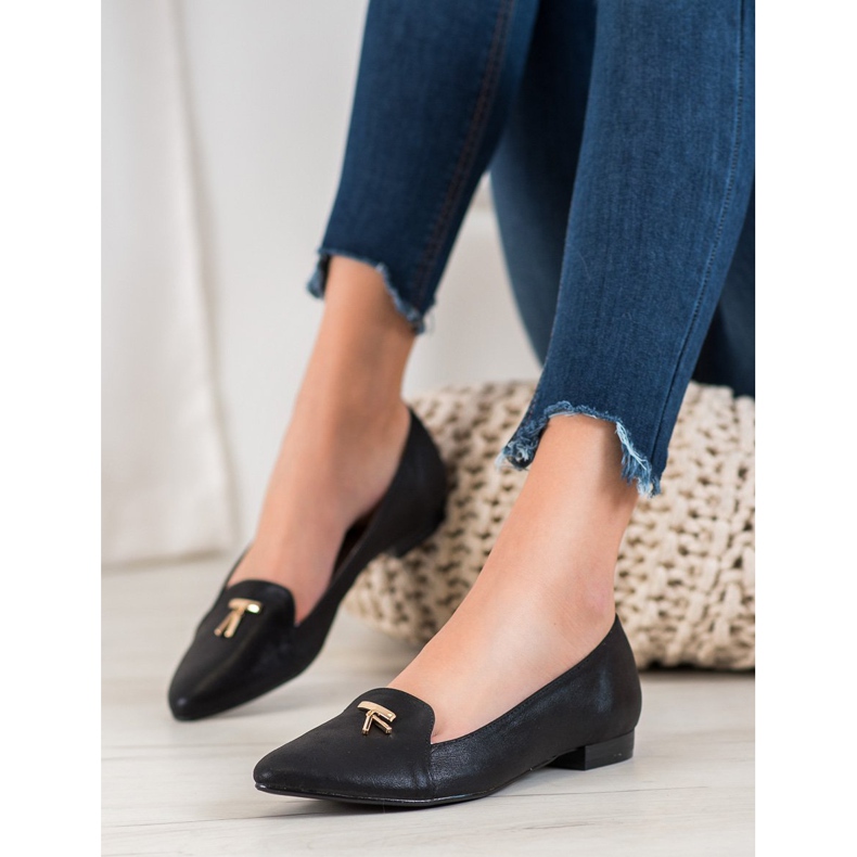 Goodin Bailarinas Negras Brillantes negro 2