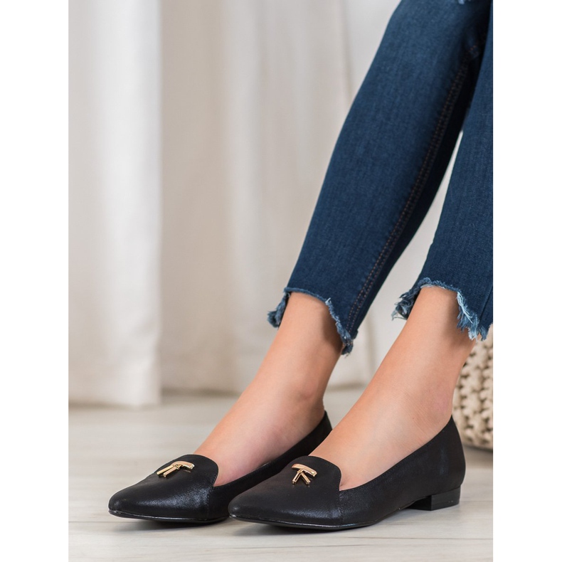 Goodin Bailarinas Negras Brillantes negro 1