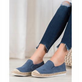Goodin Alpargatas de ante azul 2