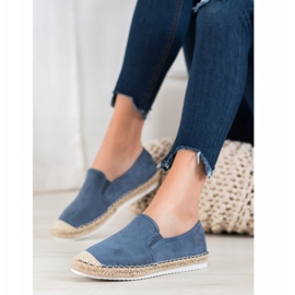 Goodin Alpargatas de ante azul 3