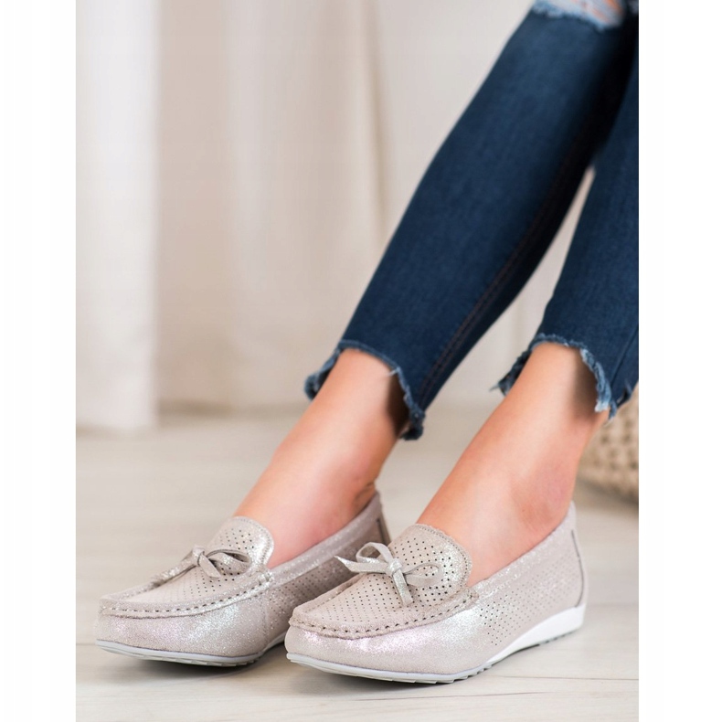 Goodin Zapatos de cuero con lazo marrón 2