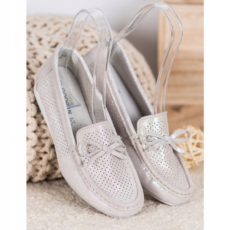 Goodin Zapatos de cuero con lazo marrón 1