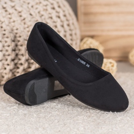 SHELOVET Cómodas bailarinas negro 3
