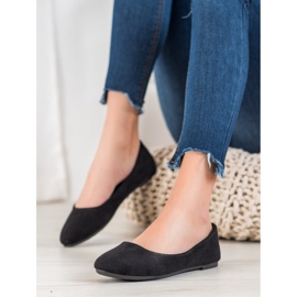 SHELOVET Cómodas bailarinas negro 1