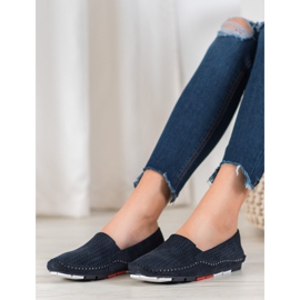 Goodin Zapatos sin cordones calados azul 3