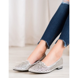 Goodin Bailarinas elegantes caladas gris 2