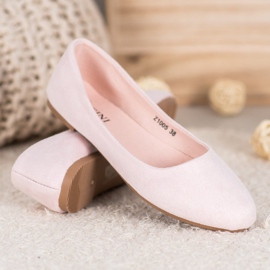SHELOVET Cómodas bailarinas rosa 2