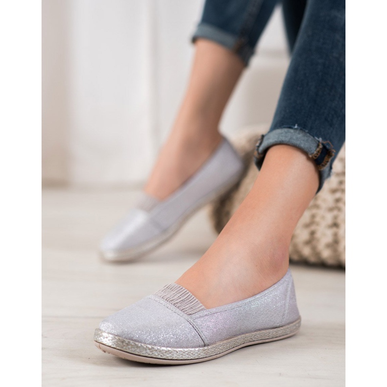 SHELOVET Zapatillas slip-on gris 1
