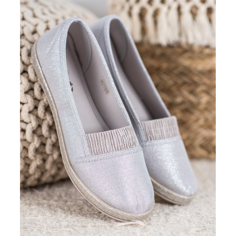 SHELOVET Zapatillas slip-on gris 2