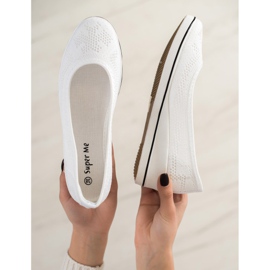 Super Me Bailarina Calada En Cuña blanco 2 Super Me Bailarina Calada En Cuña blanco 2