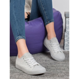 SHELOVET Zapatillas Textiles Grises 3