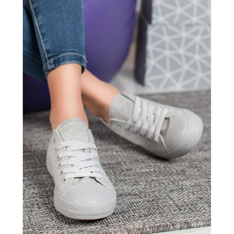 SHELOVET Zapatillas Textiles Grises 1