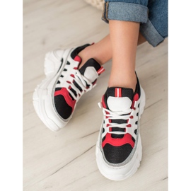 SHELOVET Zapatillas con estilo blanco 4