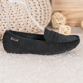 Goodin Mocasines textiles clásicos negro 5