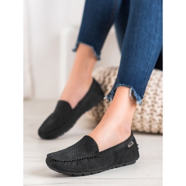 Goodin Mocasines calados con ante negro 2