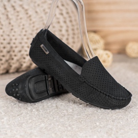 Goodin Mocasines calados con ante negro 4