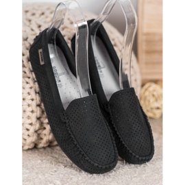Goodin Mocasines calados con ante negro 3