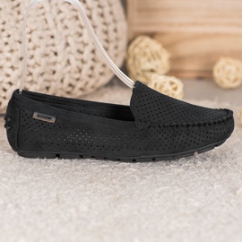 Goodin Mocasines calados con ante negro 5