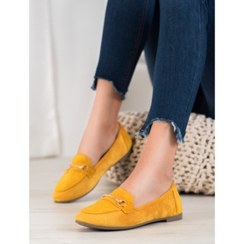 Bestelle Mocasines elegantes con adorno amarillo 2