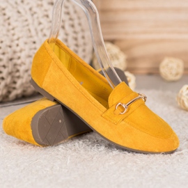 Bestelle Mocasines elegantes con adorno amarillo 3