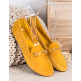 Bestelle Mocasines elegantes con adorno amarillo 1