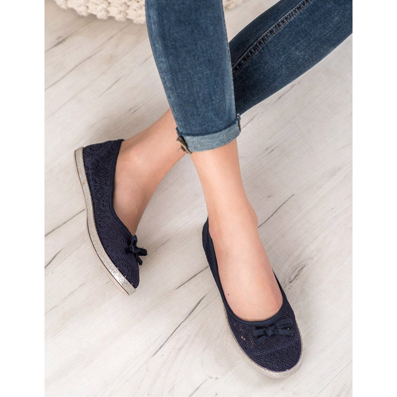 SHELOVET Bailarinas caladas azul 1 SHELOVET Bailarinas caladas azul 1