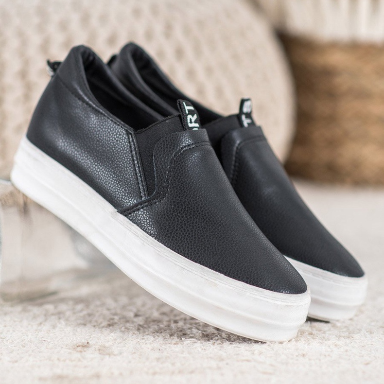 Bona Zapatos negros sin cordones 1