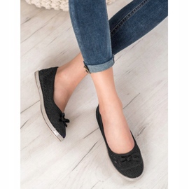 SHELOVET Bailarinas caladas negro 1 SHELOVET Bailarinas caladas negro 1