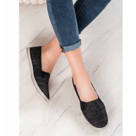 SHELOVET Zapatos cómodos sin cordones negro 3