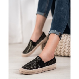 SHELOVET Alpargatas de moda negro 2
