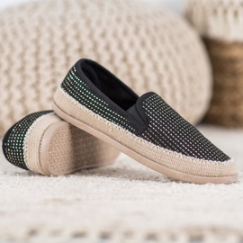 SHELOVET Alpargatas de moda negro 4