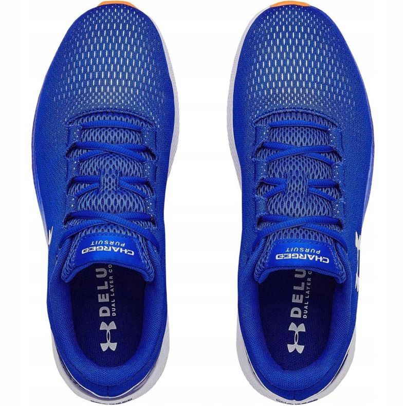 Zapatillas para correr Under Armour Ua Charged Pursuit 2 M 3022594-400 blanco azul 1
