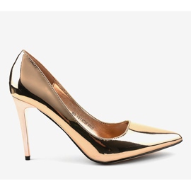 Tacones BO-101 dorados, clásicos y lacados 2